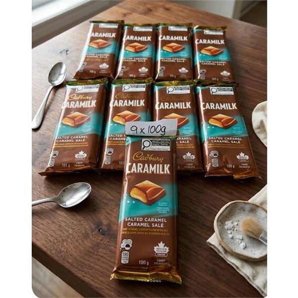 Cadbury Caramilk Salted Caramel 9 x 100g