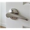 Image 1 : LOT OF 2 - Brushed Nickel Door DUMMY Lever Handle Sets