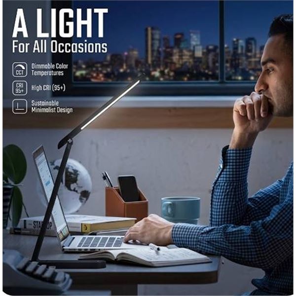 Aultra Black LED Desk Lamp