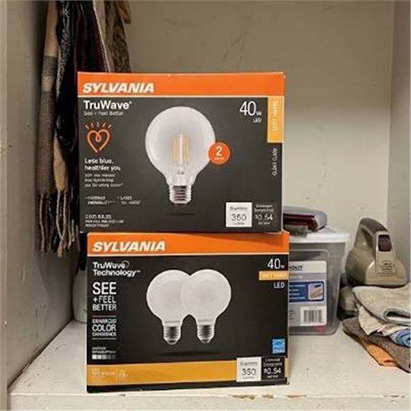 lot of 2 Sylvania TruWave 40W LED Light Bulbs