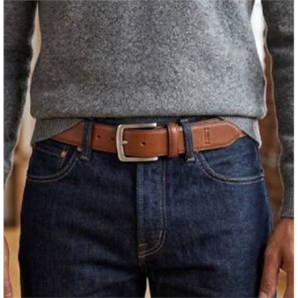 ROOTS Brown Leather Belt Size 32-34