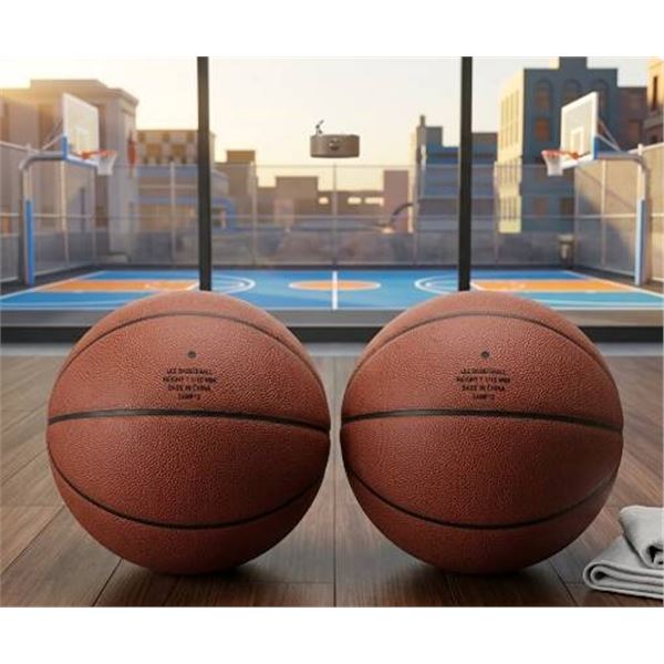 Amazon Basics PU Basketball 2-Pack
