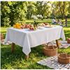 Image 1 : PRESTEE White Tablecloths 4-Pack 108x54