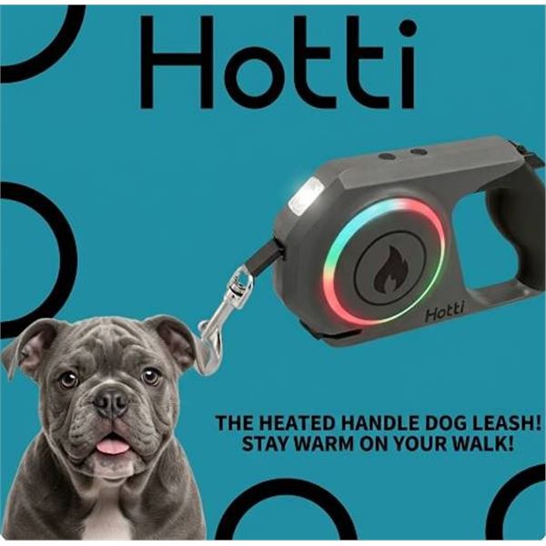 Hotti Heated Handle Dog Leash with Case
