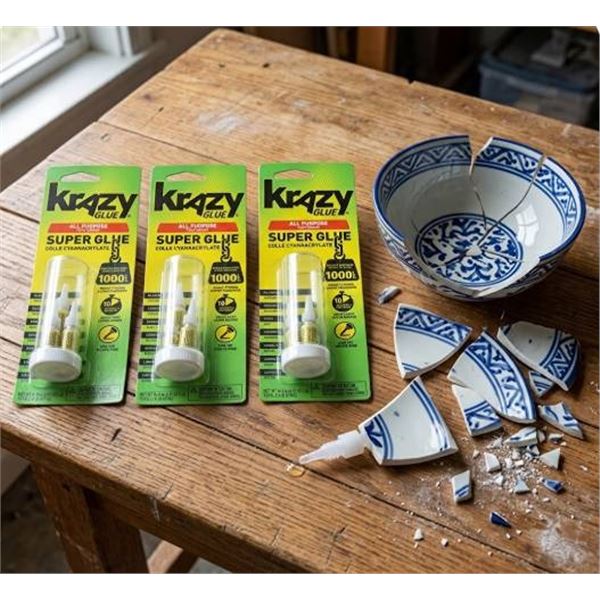Krazy Glue All Purpose Super Glue 4-Pack
