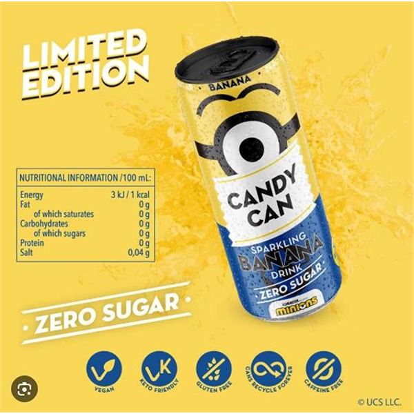 Candy Can Minions Banana Drink 12x330ml