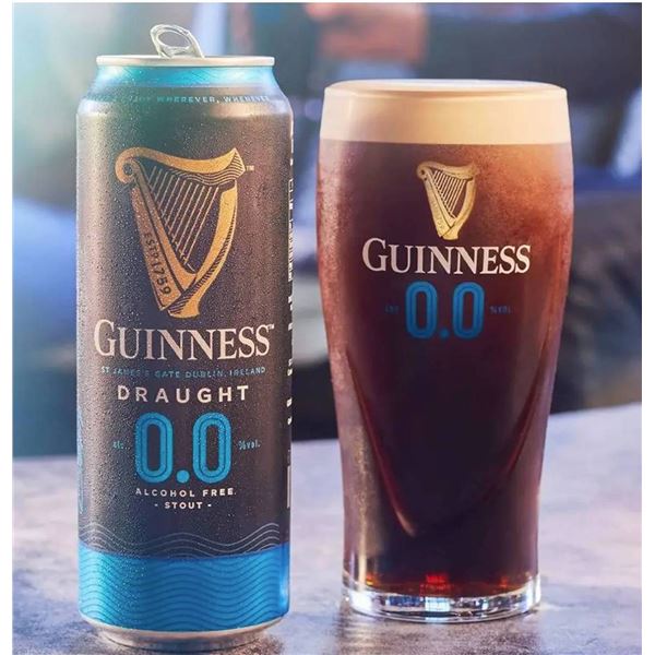 Lot of 2 - Guinness 0 Non-Alcoholic Draught 4-Pack x 440ml