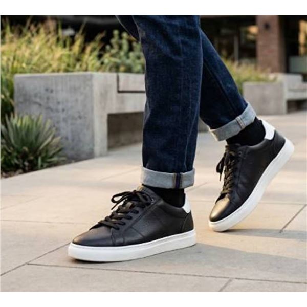 ALDO Men's Black Leather Sneaker Size 11