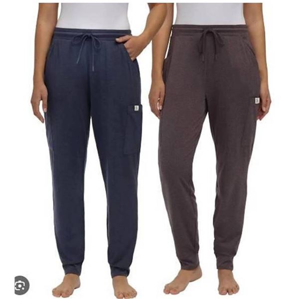 2 Pack Frank Ladies' Ultra-Soft Cargo Lounge Pant XL