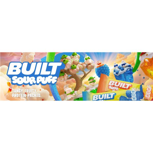 Built Sour Puff Protein Bars Variety Pack
