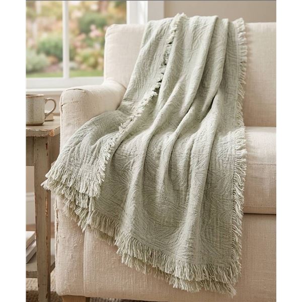 Life Comfort Reversible Cotton Throw 50x64in