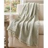 Image 1 : Life Comfort Reversible Cotton Throw 50x64in