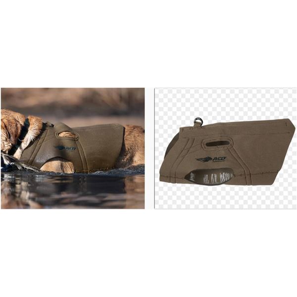 ASD Boater's Dog Parka, Large, Marsh Brown