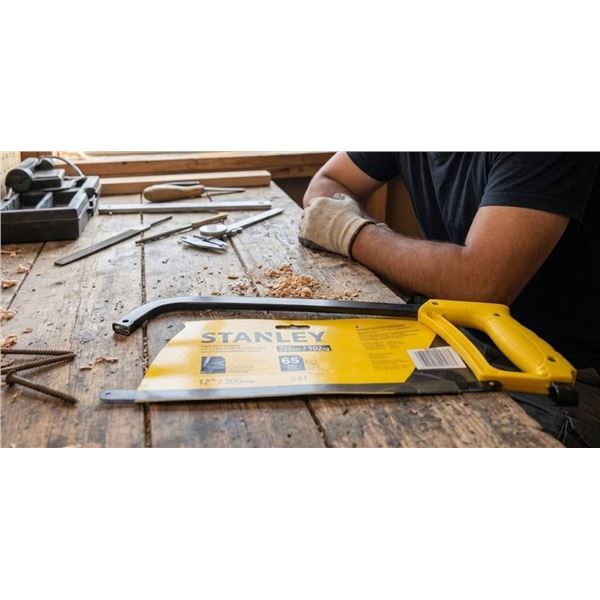 Stanley 12-inch Solid Frame Hacksaw