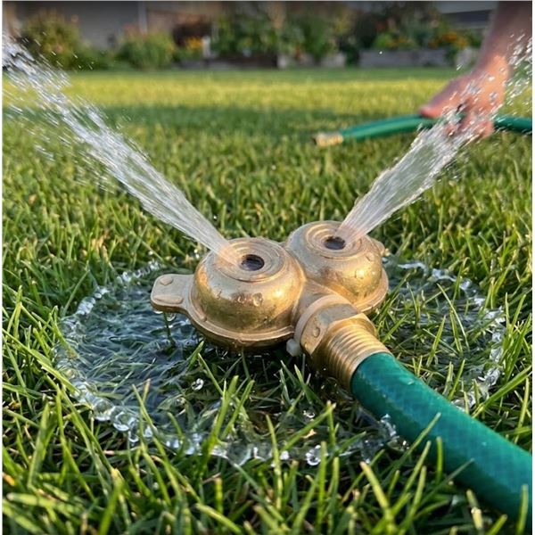 RainWave Twin Spot Sprinkler Brass RW-934