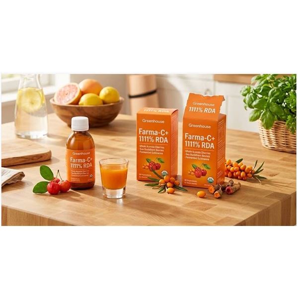 Greenhouse Farma-C+ Vitamin C Boosters 8x60ml