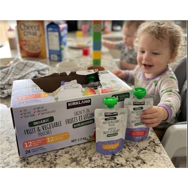 Kirkland Organic Fruit & Vegetable Pouches 24