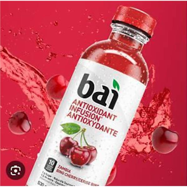 Bai Zambia Bing Cherry Water 12-Pack x 530ml