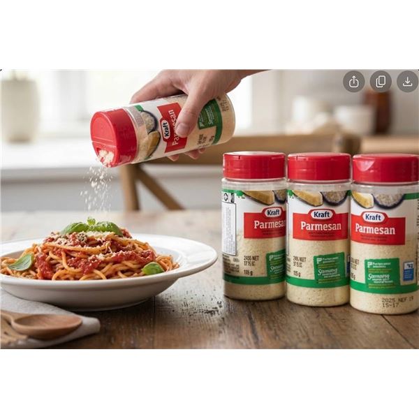 Kraft Parmesan Grated Cheese 4-Pack 125g
