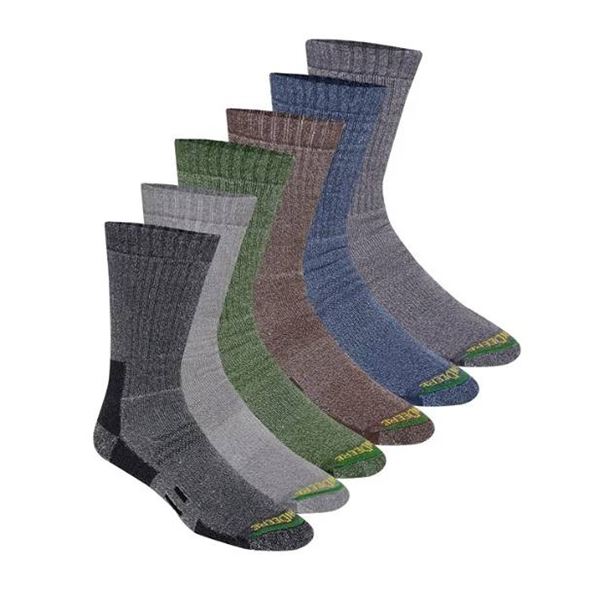 John Deere Core Workwear 6-Pack Crew Socks