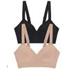 Image 1 : Jones New York Smooth Comfort Bra 2-Pack, XL