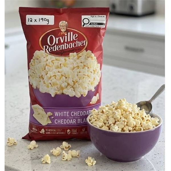 Orville Redenbacher White Cheddar Popcorn 12x190