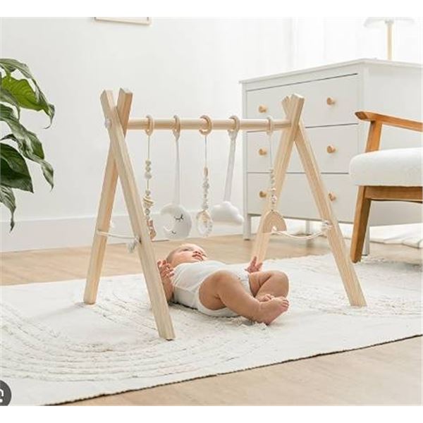 Comfycubs Wooden Baby Play Gym