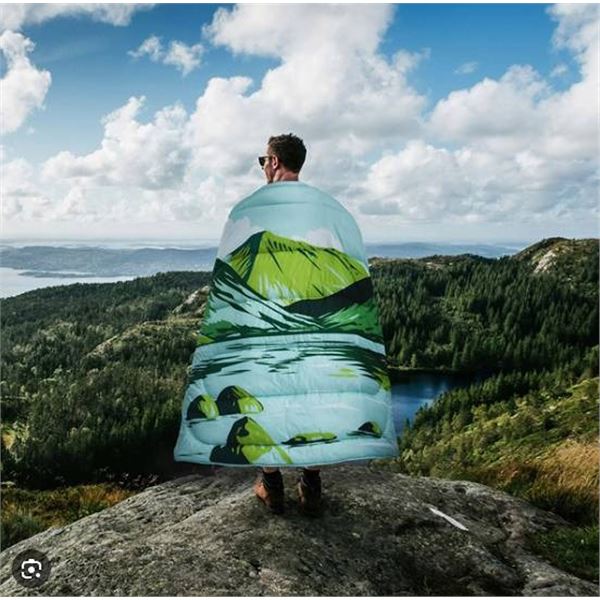 Rumpl Puffy Blanket with Carry Bag