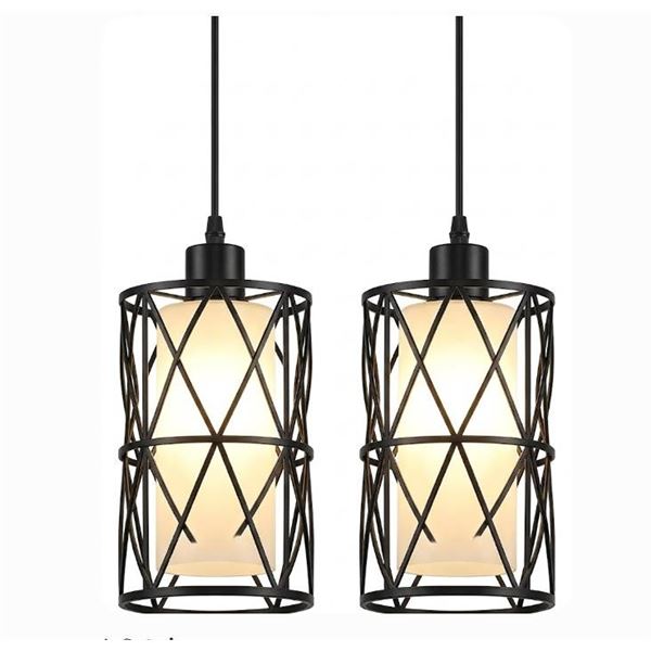 LOT OF 2 Dnshjue Modern Pendant Light Fixture