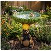 Image 1 : Bear and Beehive Resin Bird Bath