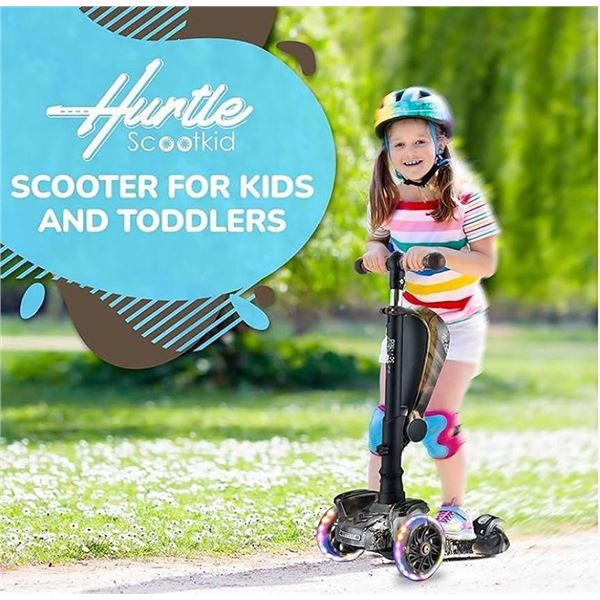 Hurtle 3-Wheel Foldable Kid Scooter