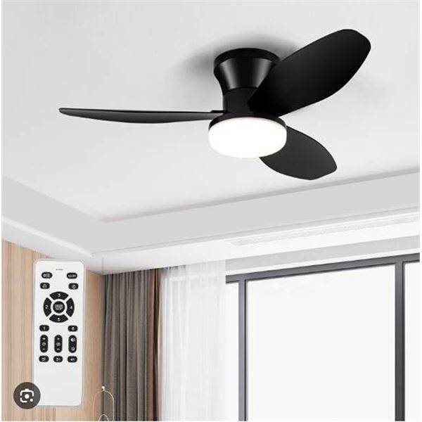 ZOEYON 35 Inch Ceiling Fan with LED Light