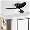 Image 1 : ZOEYON 35 Inch Ceiling Fan with LED Light