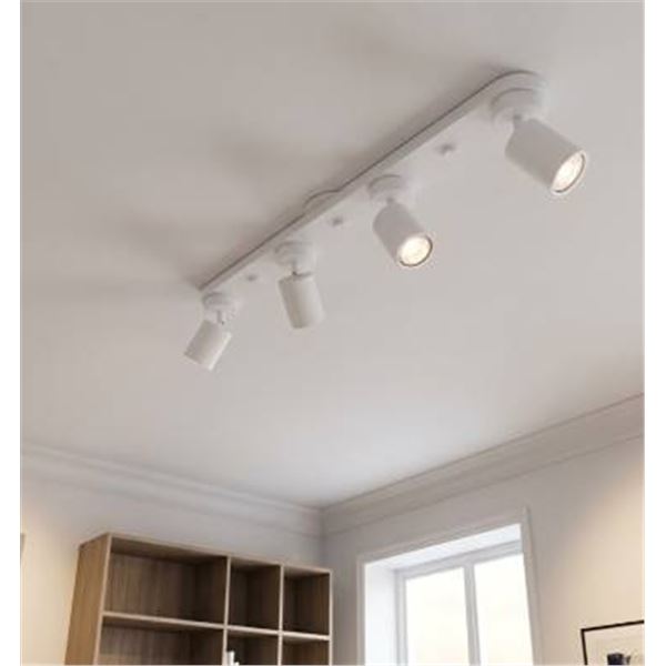 Landon & Co. 4-Head Track Light, Metal Shades