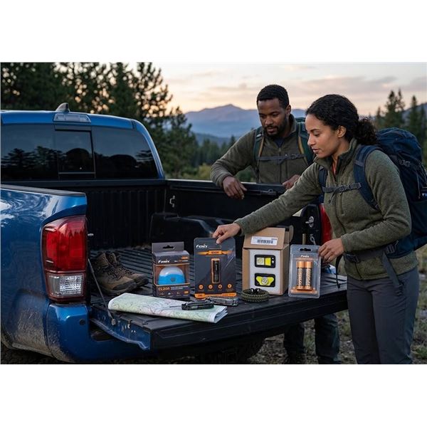 Fenix Flashlights and Camping Accessories Set