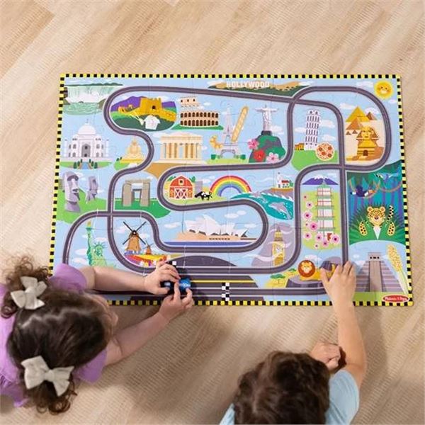 Melissa & Doug Tracks Floor Puzzle 48-Piece