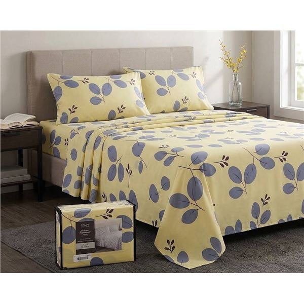 COMFY Bamboo World Queen 4-Piece Sheet Set