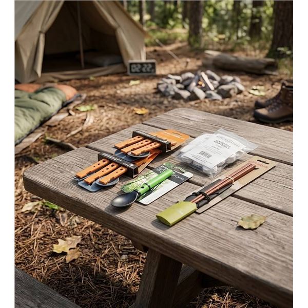 Camping Utensil and Accessory Bundle