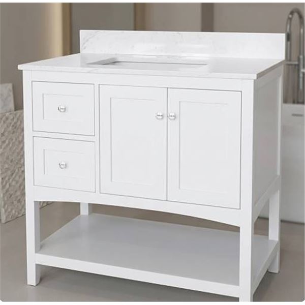Co-op Gold 36" Daisy Vanity in White