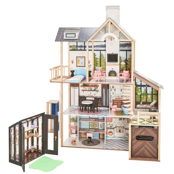 KidKraft Dollhouse with Barbie Dolls