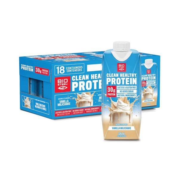 BioSteel Vanilla Milkshake Protein 18-Pack