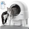 Image 1 : Kveode Self Cleaning Litter Box, White