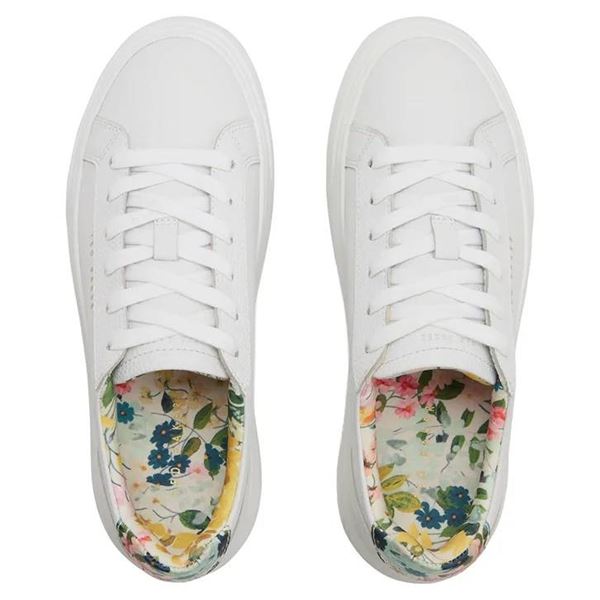Ted Baker White Leather Sneakers Size 9