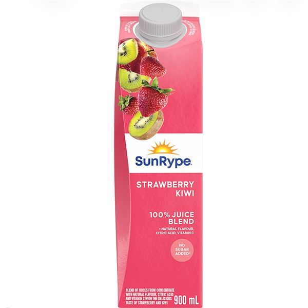 SunRype Strawberry Kiwi Juice 12 x 900ml