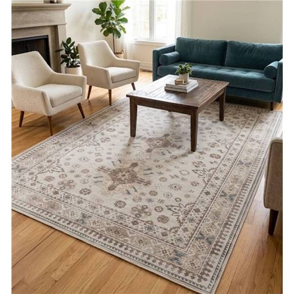 Wyatt & Ash Machine Washable Rug 72" x 108" **Color and Pattern May Vary From Stock Photo**