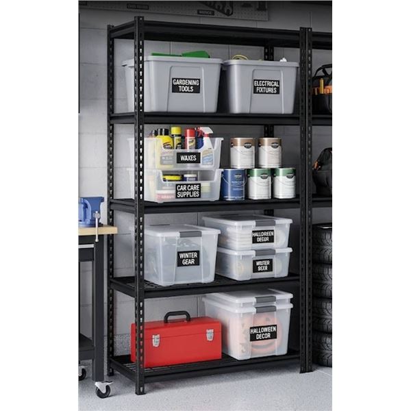 Co-op Gold 5-Tier Metal Shelf Unit 36x18x72 *Accessories Not Included*
