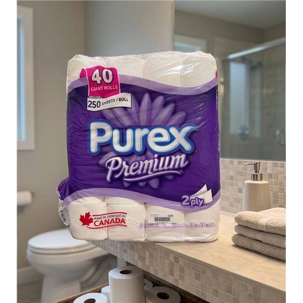 Purex Premium 2-Ply Bathroom Tissue 40 Rolls