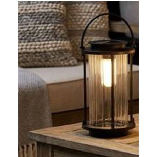 Sun Soaked Solar LED Tabletop Lantern