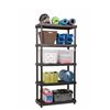 Image 1 : TuffStore Resin Shelving Unit, 5 Shelves **Accessories Not Included**