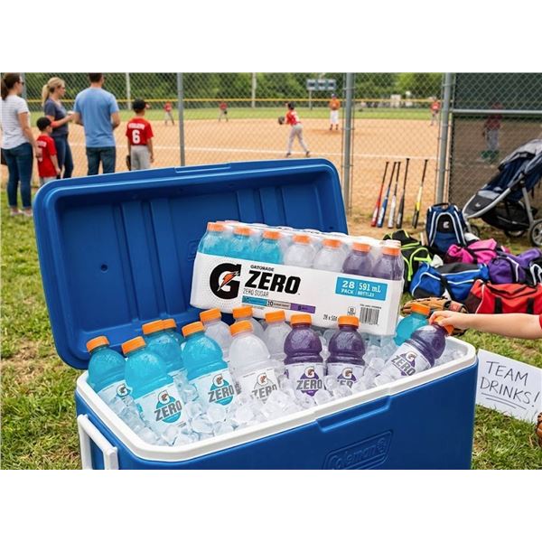 Gatorade Zero Sugar 28-Pack 591ml Bottles